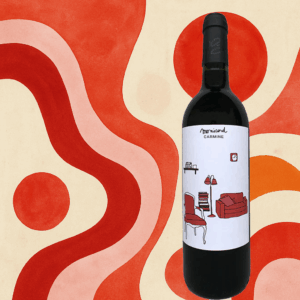 Ilustracja butelki Carmine do Monicord